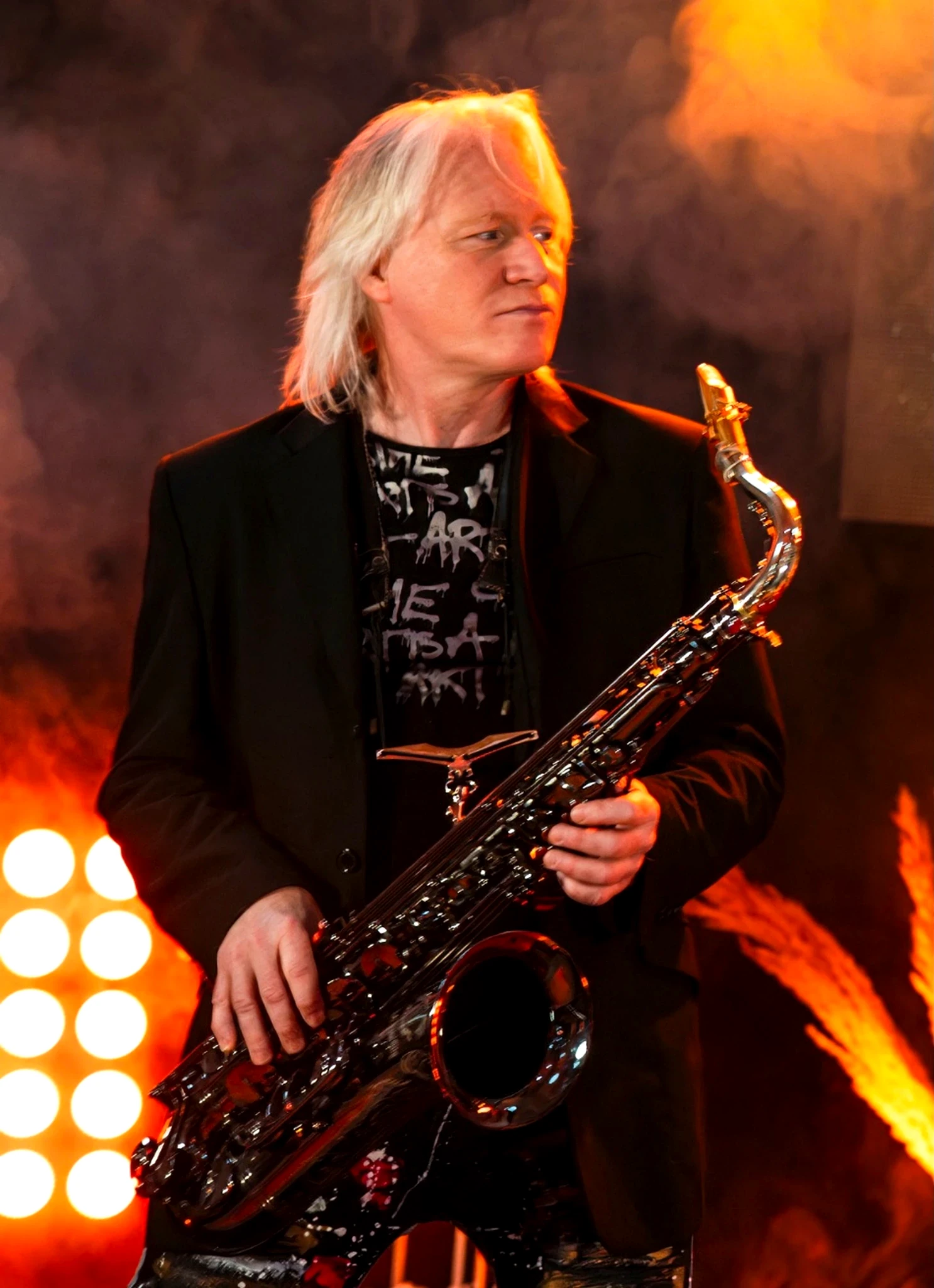 Jo Sax en performance live dans les vignes de Champagne